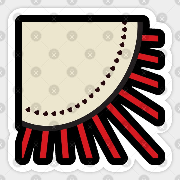 Asymmetrical Design Sticker by Spirit-Dragon